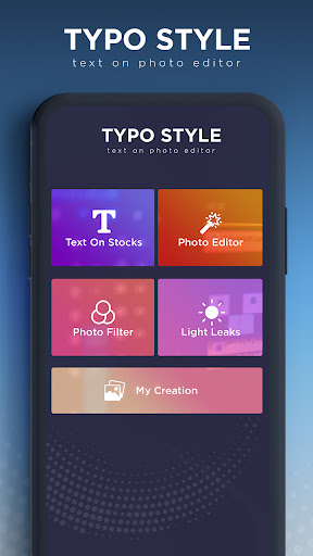 Android application Typostyle text on photo editor screenshort