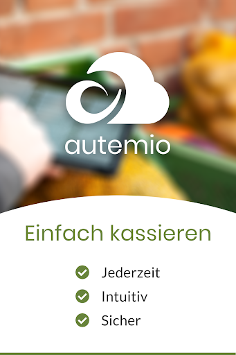Android application autemio: POS - Kassensystem screenshort