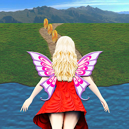 Gambar ikon Flying Girl Runner.