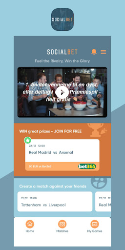 Android application Socialbet screenshort