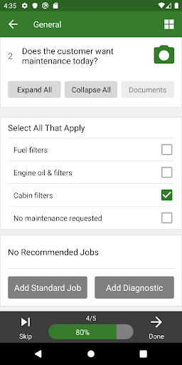 Screenshot of John Deere Expert App