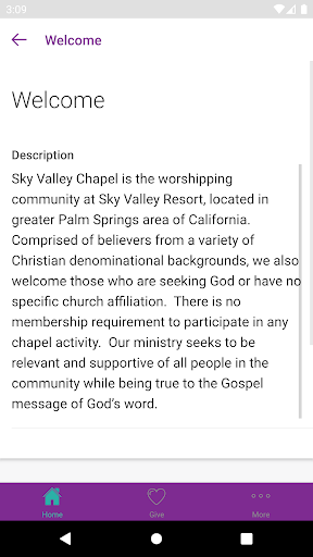 Sky Valley Ministries CA Screenshot 2 - AppWisp.com