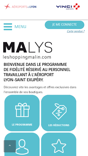 Android application MALYS screenshort