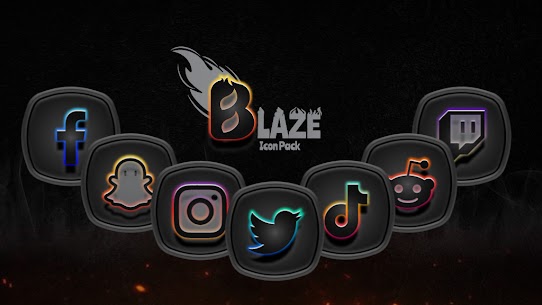 Blaze Dark Icon Pack 1.1.2 MOD APK (Unlimited Money/Full Patched) Free For Android 10
