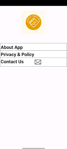 ASCII VALUES Screen 2