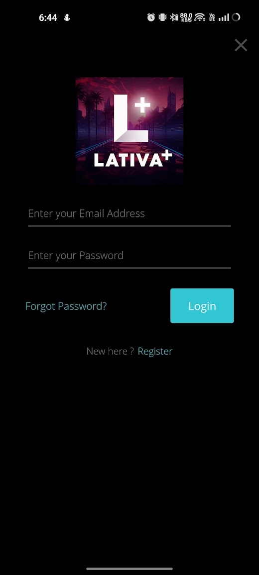 Android application LATIVA PLUS screenshot
