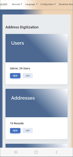 Android application HnB SAR Staging screenshort