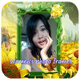 Women's photo frames icon