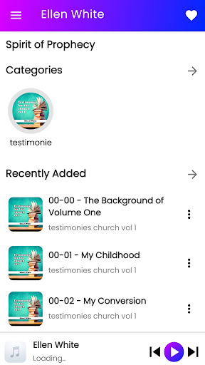 Testimonie for the church IASD Screen 2