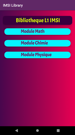 Android application IMSI Library screenshort