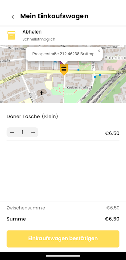 Android application Taksim Döner screenshort