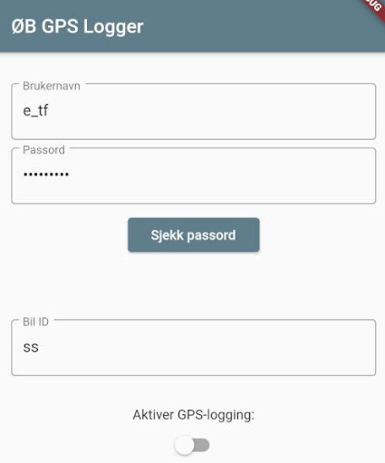 Android application Synergi Ølen Betong GPS screenshort