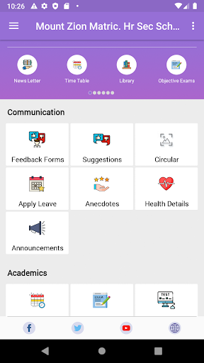 Mount Zion Schools Parent Port Screen 3