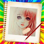 Cover Image of Download How to draw anime step by step  APK