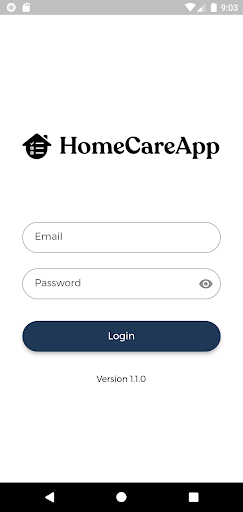 Android application HomeCareApp screenshort