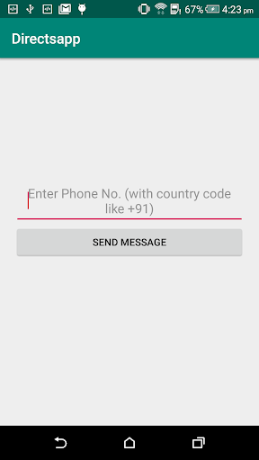 Android application Send Direct Message-Directsapp screenshort