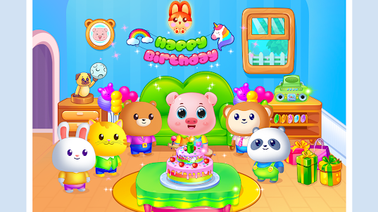 Baby pig's birthday party