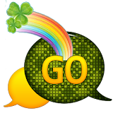 GO SMS - St Patty Clovers icon