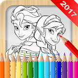 Princess Coloring for adult icon