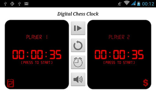 Android application Digital Chess Clock screenshort