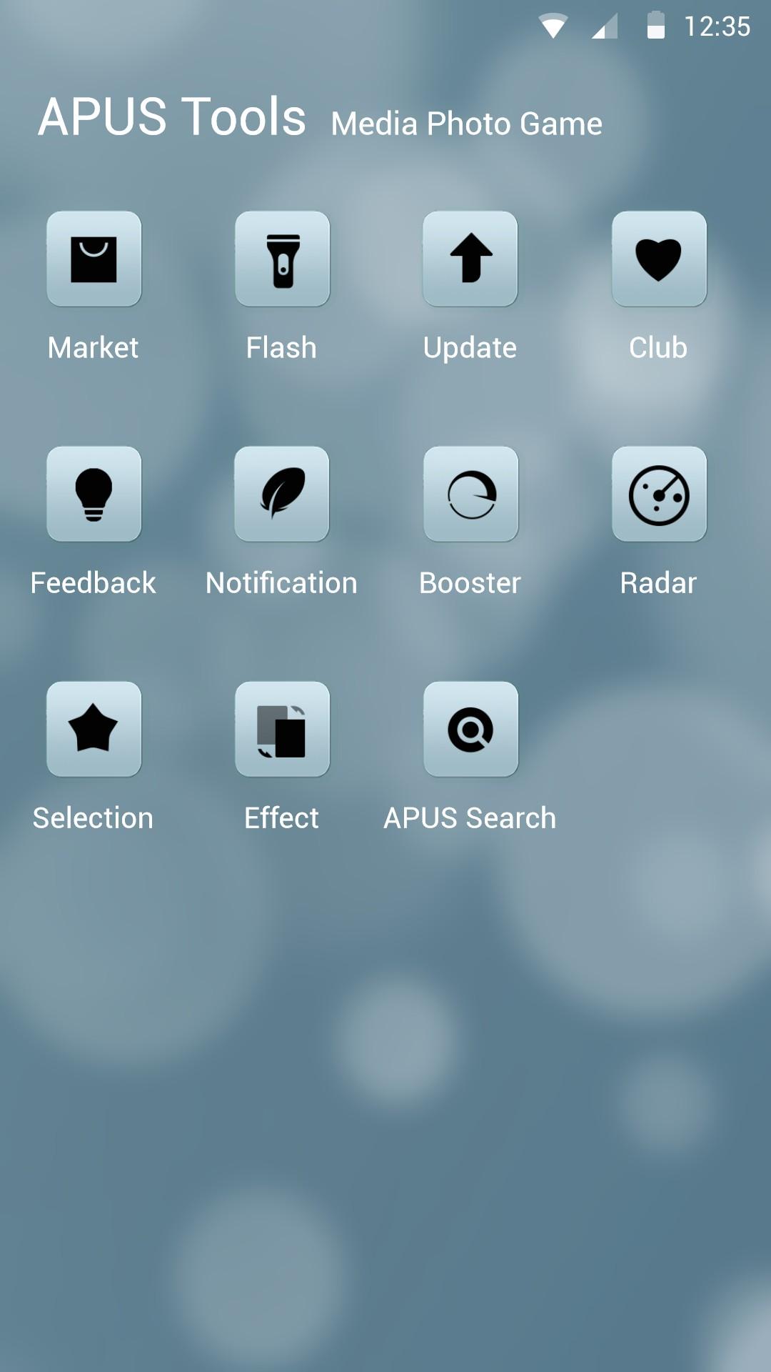 Android application Sediment-APUS Launcher theme screenshort