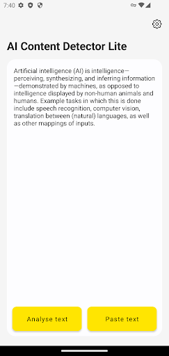 Android application GPTZero screenshort
