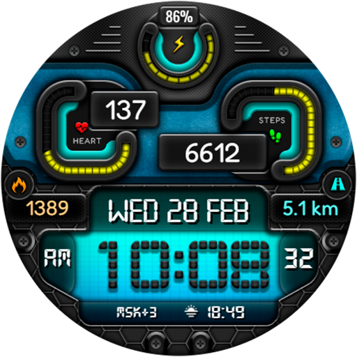 Digital BUBAS URX17 Watch face screenshot 14