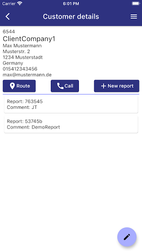 ServiceZoid: Digital reports Screen 3