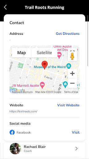 Android application Trail Roots screenshort