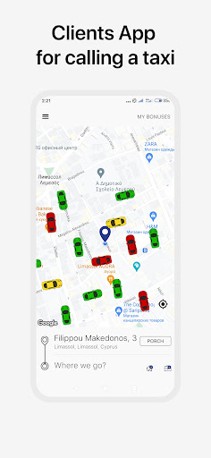 Android application VivaCy Taxi Cyprus screenshort