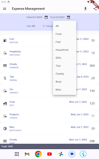 SonaExpenses Screen 3