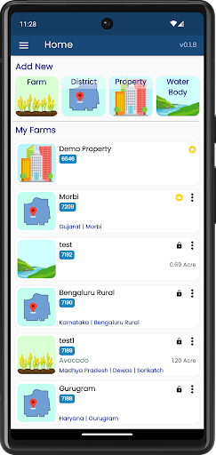 Android application Sat4Risk screenshort