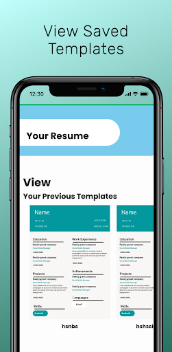 Instant Resume Maker Screen 3