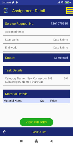 PipedGas Professional App Screen 3
