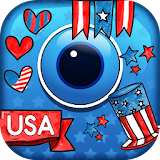 4th Of July Photo Stickers - USA Photo Editor App icon