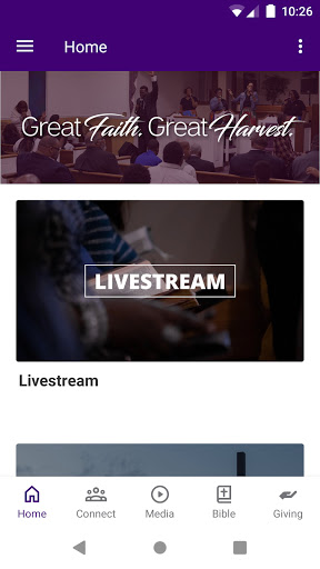 Android application Greater Harvest Nashville screenshort
