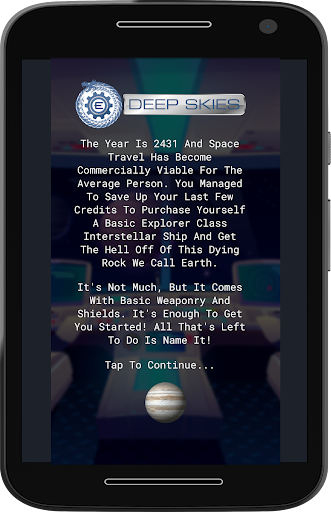 Android application Existence: Deep Skies screenshort