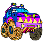 Cover Image of 下载 Vehicles Paint by Number:Glitter + Crayon Coloring 1.4 APK