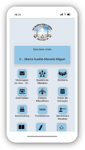 Android application LOJA MAÇÔNICA ESTRELA CALDENSE screenshort