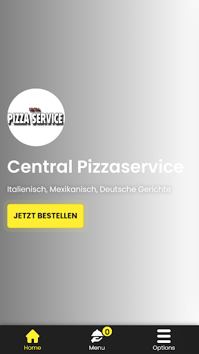 Android application Central Pizzaservice screenshort