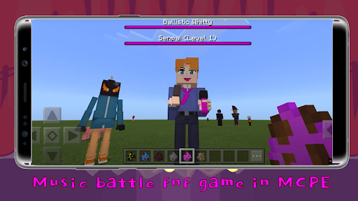 Android application Music battle fnf game in MCPE screenshort