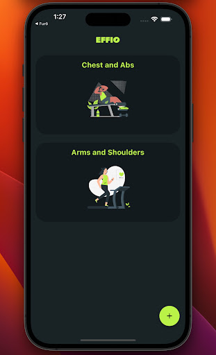 Android application Effio screenshort