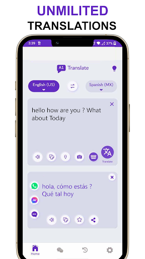 Spanish English Translator Screen 2