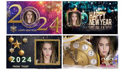 Happy New Year Photo Frame Screen 3