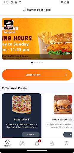 Android application Al Hamza Fast Food screenshort