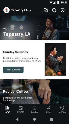 Android application Tapestry LA Church screenshort