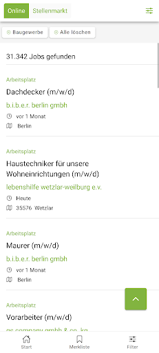 Online Stellenmarkt Screen 3