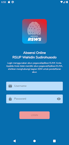 Absensi RSWS Screen 2