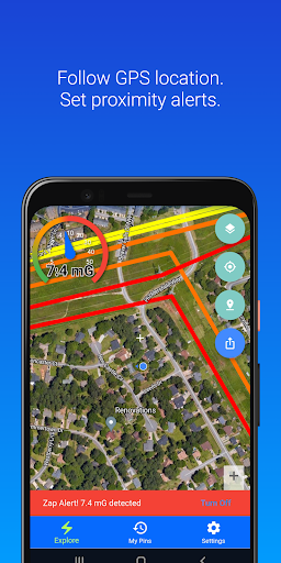 ZapAtlas ™ - EMF Map Screen 3