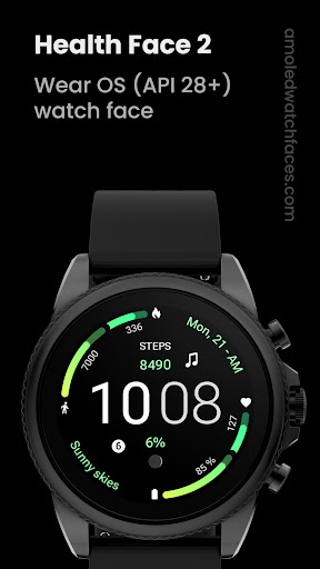 Android application Health Face 2: Watch Face screenshort